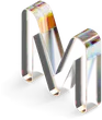 Melihsub glassy letters